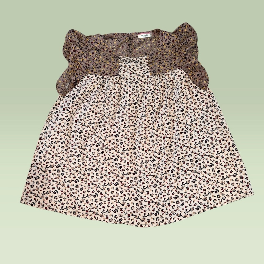 Floral Print Blouse Womens (2X)